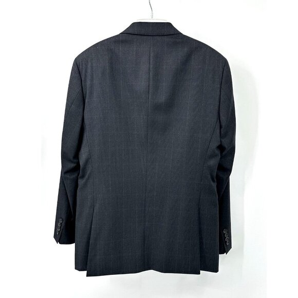 HUGO BOSS jacket blazer sport coat james4/sharp6 100% wool glen plaid gray 40R - Picture 6 of 10